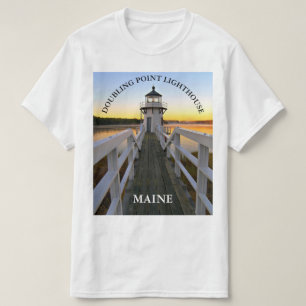 Camiseta Farol do ponto de duplicação, t-shirt de Maine