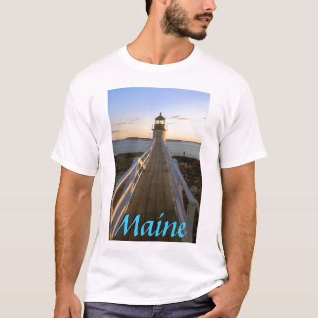 Camiseta Farol do ponto de Maine Marshall (Frente)