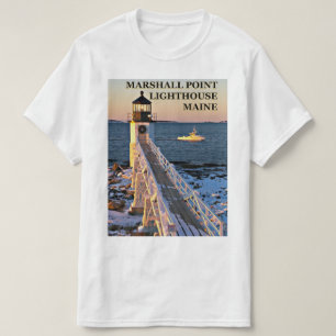 Camiseta Farol do ponto de Marshall, TShirt de Clyde Maine