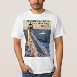 Camiseta Farol do ponto de Marshall, TShirt de Clyde Maine