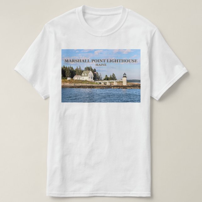 Camiseta Farol do ponto de Marshall, TShirt de Clyde Maine (Frente do Design)