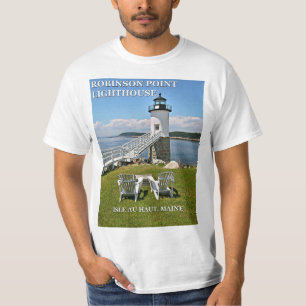 Camiseta Farol do ponto de Robinson, t-shirt de Maine