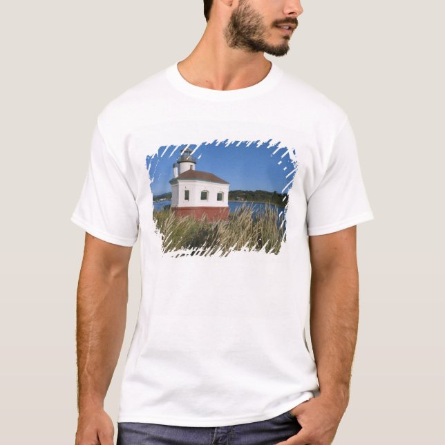 Camiseta Farol do rio Coquille, Oregon, EUA (Frente)