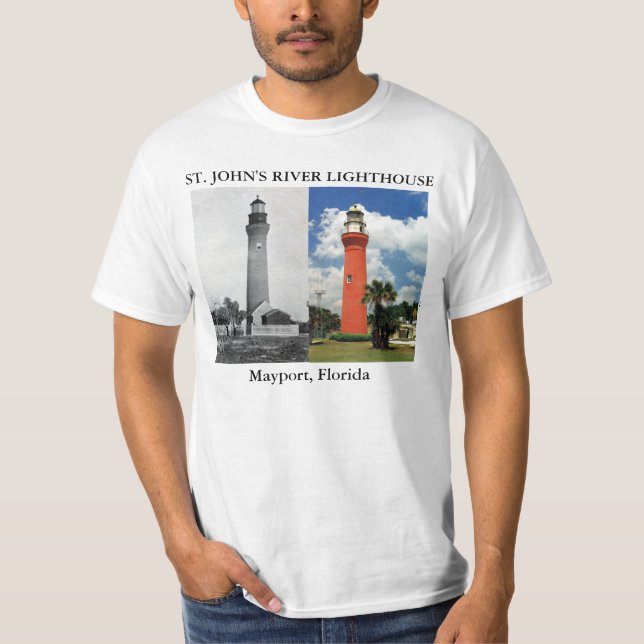 Camiseta Farol do Rio das ruas John, Mayport, Flórida (Frente)