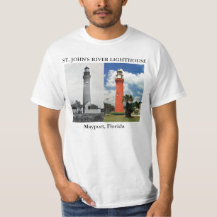 Camiseta Farol do rio de St John, Mayport Florida