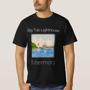Camiseta Farol do Tubo Grande e Taxi Água Tobermory