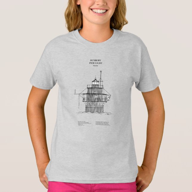 Camiseta Farol Duxbury Pier Light - Massachusetts - SBD (Frente)