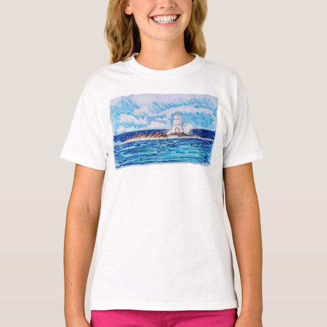 Camiseta Farol em Azul (Frente)