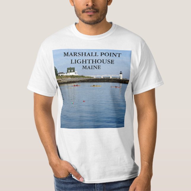 Camiseta Farol Marshall Point, Port Clyde Maine (Frente)