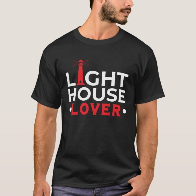 Camiseta Farol Náutico à Beira-Mar Eu simplesmente amo faro (Frente)