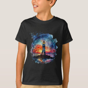 Camiseta Farol Navegação Praia Mar Boating Casa à Beira-Mar