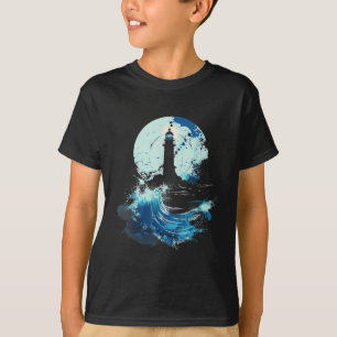 Camiseta Farol Navegação Praia Mar Boating Casa à Beira-Mar