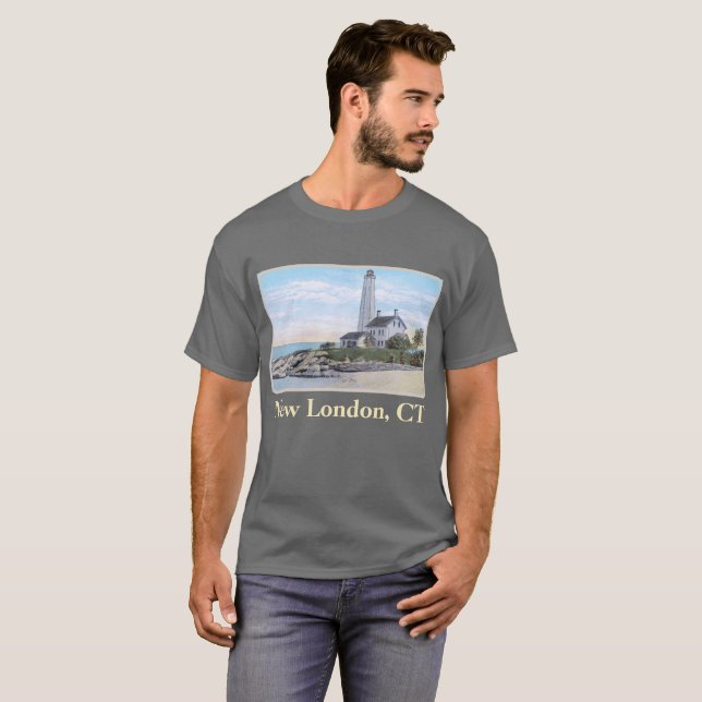 Camiseta Farol New London CT (Frente Completa)