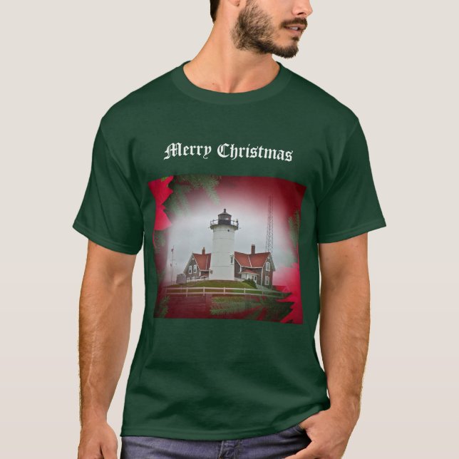 Camiseta Farol Nobska Point de Natal (Frente)