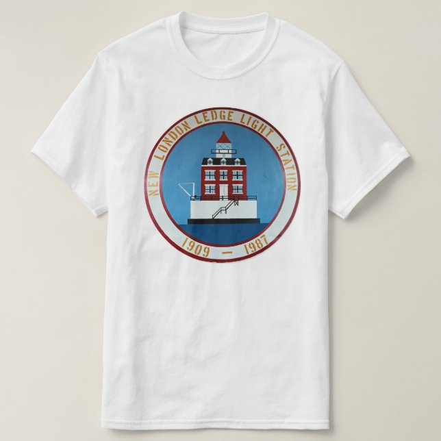 Camiseta Farol novo da borda de Londres, t-shirt de (Frente do Design)