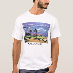 Camiseta Farol novo do Point Loma, t-shirt de Califórnia
