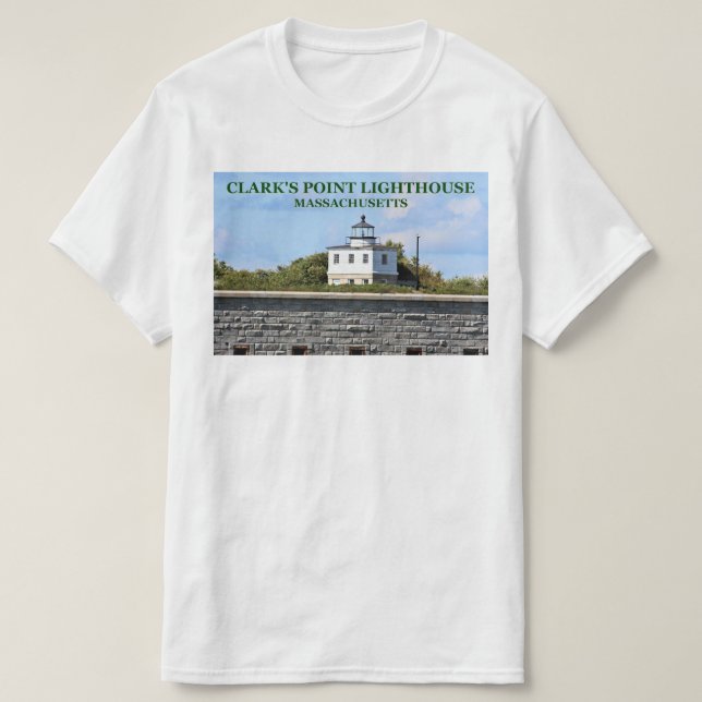 Camiseta Farol Point de Clark, Massachusetts T-Shirt (Frente do Design)