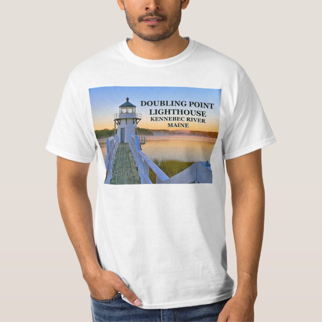 Camiseta Farol Ponto Duplo, Camisa-T Maine (Frente)