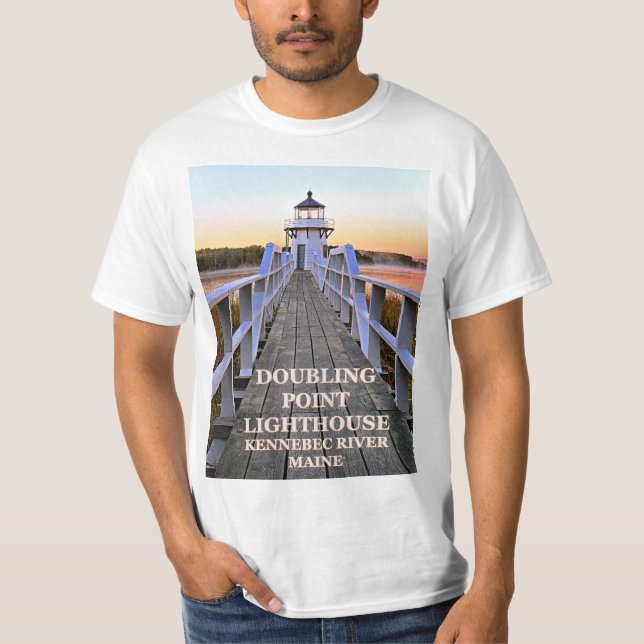 Camiseta Farol Ponto Duplo, Camisa-T Maine (Frente)
