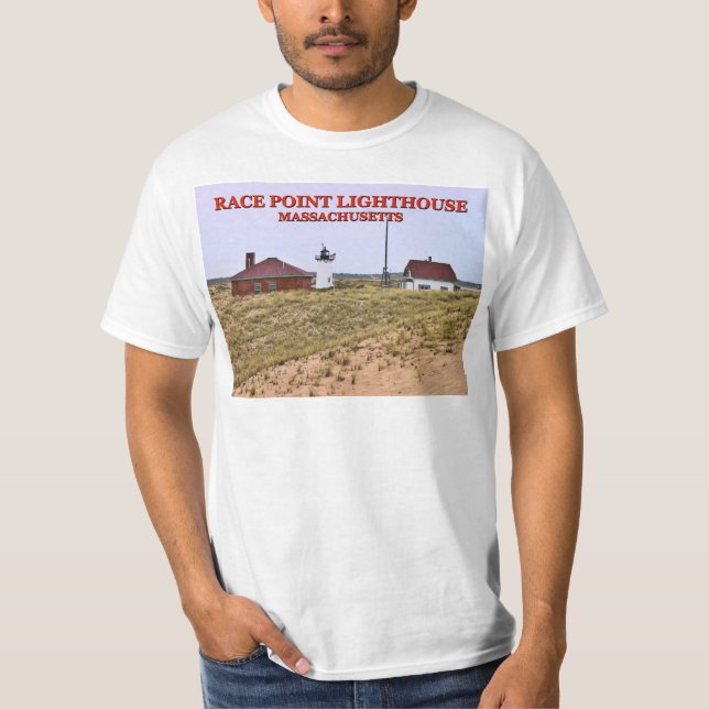 Camiseta Farol Race Point, Massachusetts T-Shirt (Frente)