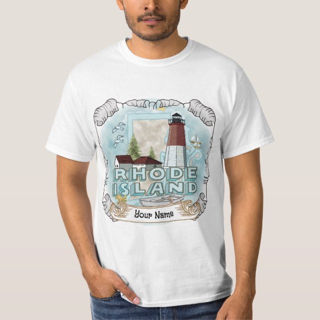 Camiseta Farol Rhode Island (Frente)