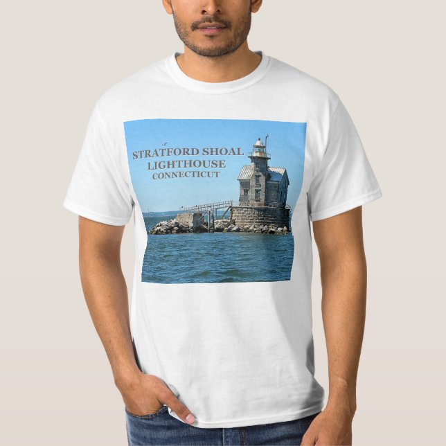 Camiseta Farol Stratford Shoal, Connecticut (Frente)