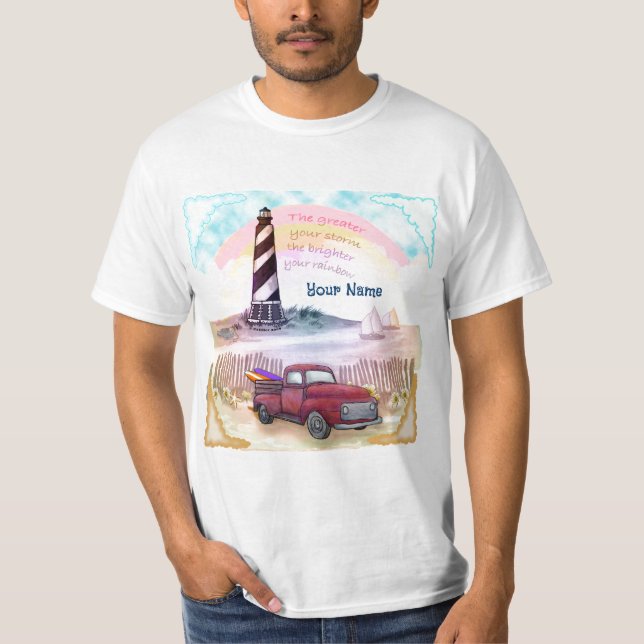 Camiseta Farol Tempestuoso Caminhão (Frente)