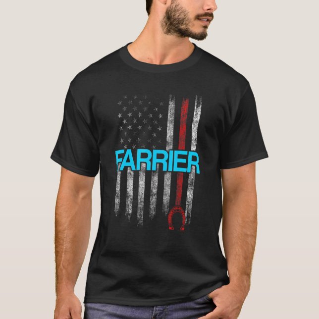 Camiseta Farrier Horseshoe Hoof Trimming Equine Shoeing   (Frente)