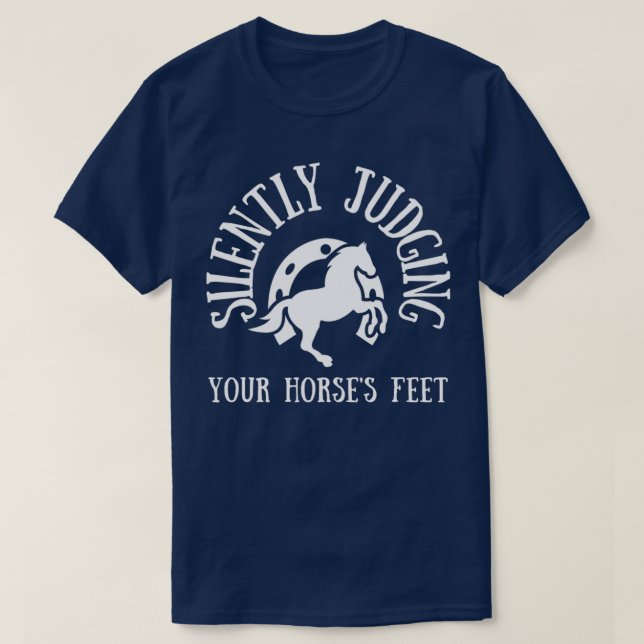Camiseta Farrier Horseshoer Horse Blacksmith amp Horse Vete (Frente do Design)