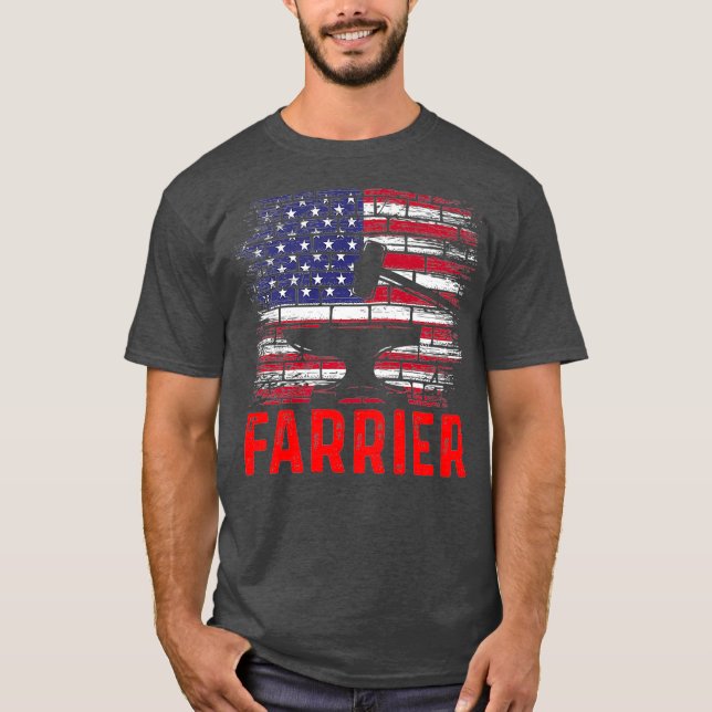 Camiseta Farrier Horsfere Hoof Trimming Equine Shoeing (Frente)