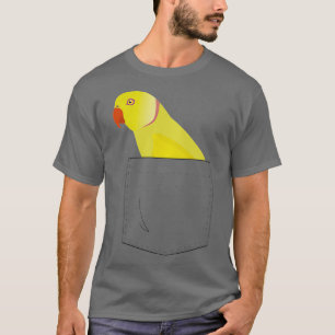 Camiseta Farsa Amarelo de periquito-do-pescoço-índio