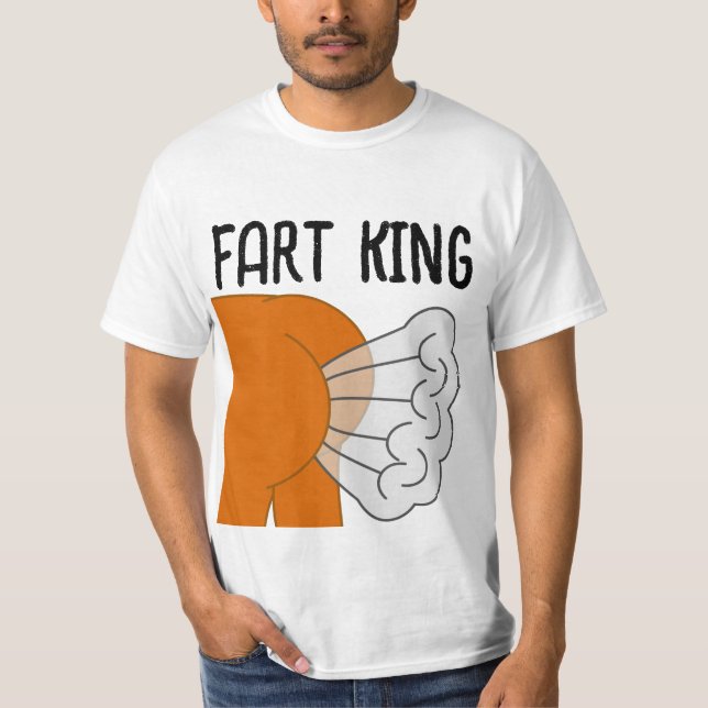 Camiseta FART KING Engraçado PAI MENS T-shirts (Frente)