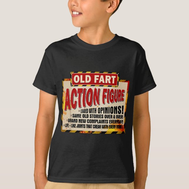 Camiseta Fart Life Sized Action Figura: Aniversário Engraça (Frente)