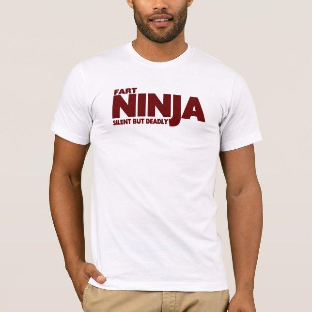 Camiseta FART NINJA ... Silencioso, Mas Mortal !   O ORIGIN (Frente)