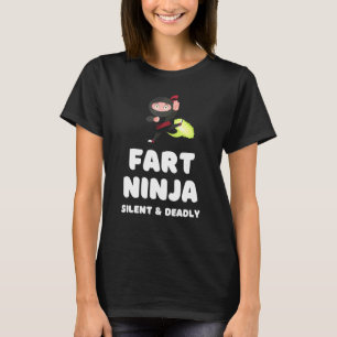 Camiseta Fart Ninja Silenciou Mortal Humor Piada