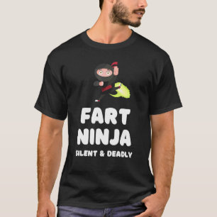 Camiseta Fart Ninja Silenciou Mortal Humor Piada