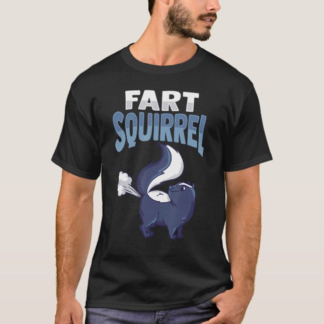 Camiseta Fart Squirrel Costume para um Proprietário de Pet  (Frente)