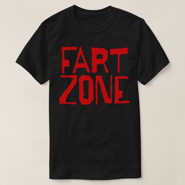 Camiseta Fart Zone Red Letters (Frente do Design)