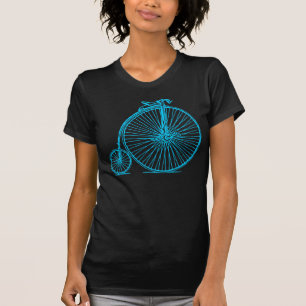 Camiseta Farthing da moeda de um centavo - azul-céu