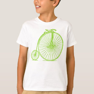 Camiseta Farthing da moeda de um centavo - verde de