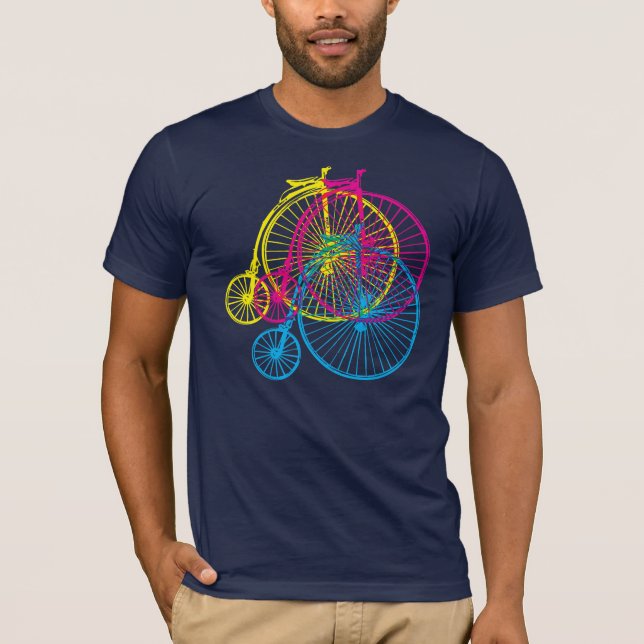 Camiseta Farthings CMYK da moeda de um centavo (Frente)