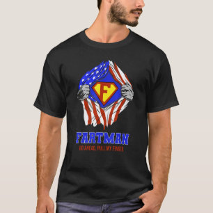 Camiseta Fartman Vá Em Frente Puxe Meu Dedo, Bandeira Ameri