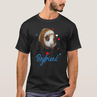 Camiseta Farto de Porquinho da Índia Namorado Roupa   Homen
