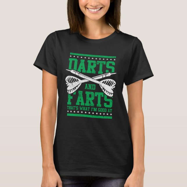 Camiseta Farts and Darts  Dart Player  for Men Great Game (Frente)