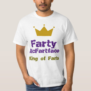 Camiseta Farty McFartface - o rei de Farts
