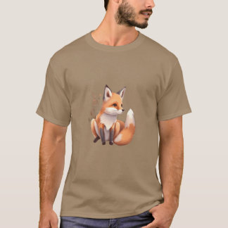Camiseta Fãs de Animais Selvagens Adoráveis Vulpes Amigos A