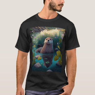 Camiseta Fãs de Ariranha Ariranha Habitat do Rio 2