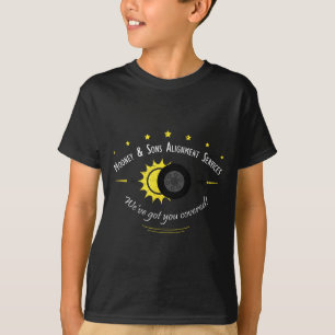 Camiseta Fãs de Ciência Astronômica Arte de Eclipse Solar