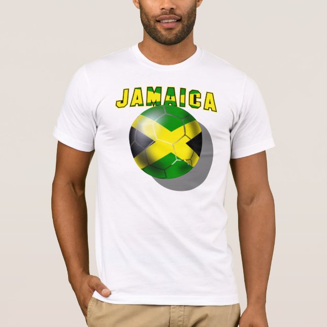 Camiseta Fãs de esportes de Boyz da reggae de Jamaica do (Frente)
