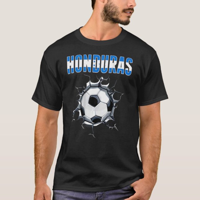 Camiseta Fãs De Futebol Honduras - Futebol Hondurenho Em Cr (Frente)